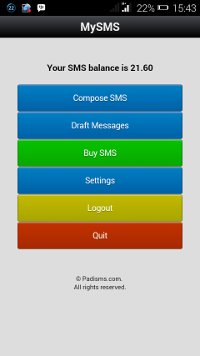 mobile app menu